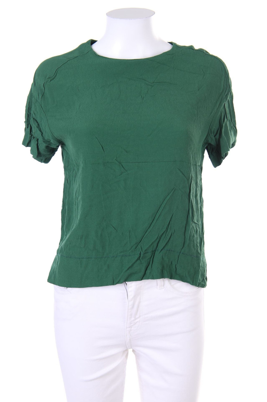 H&M - Kurzarm-Bluse mit Keyhole - D 34