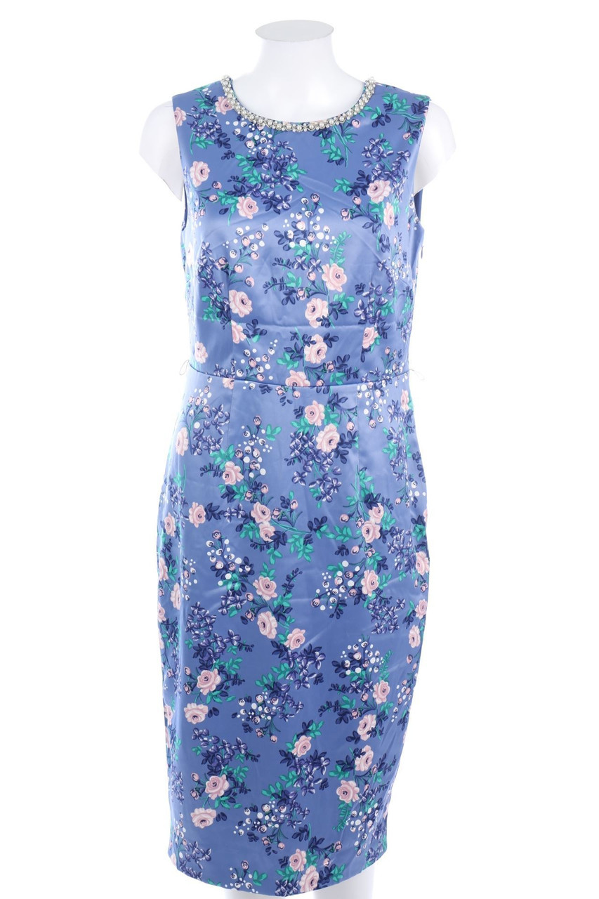 Monsoon - Cocktail Dress with Flower Print with Pearls - D 38