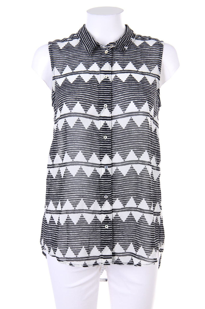 H&M - Blusentop mit Muster - D 42-44