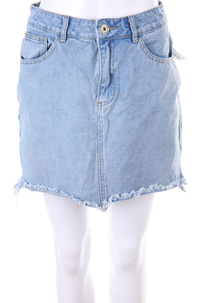 zebra - Denim Mini Skirt - M