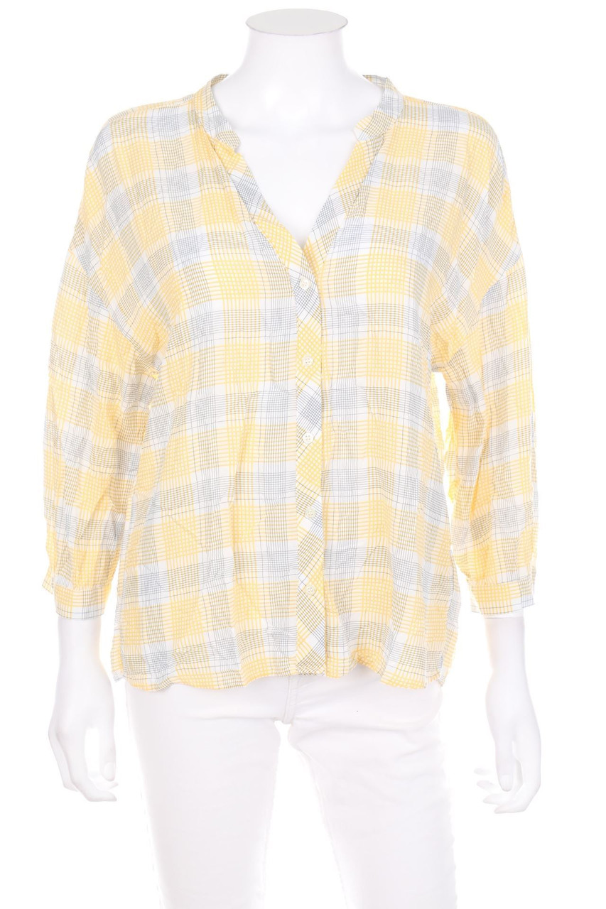 OPUS - Checked Blouse with 3/4 Sleeve - D 40
