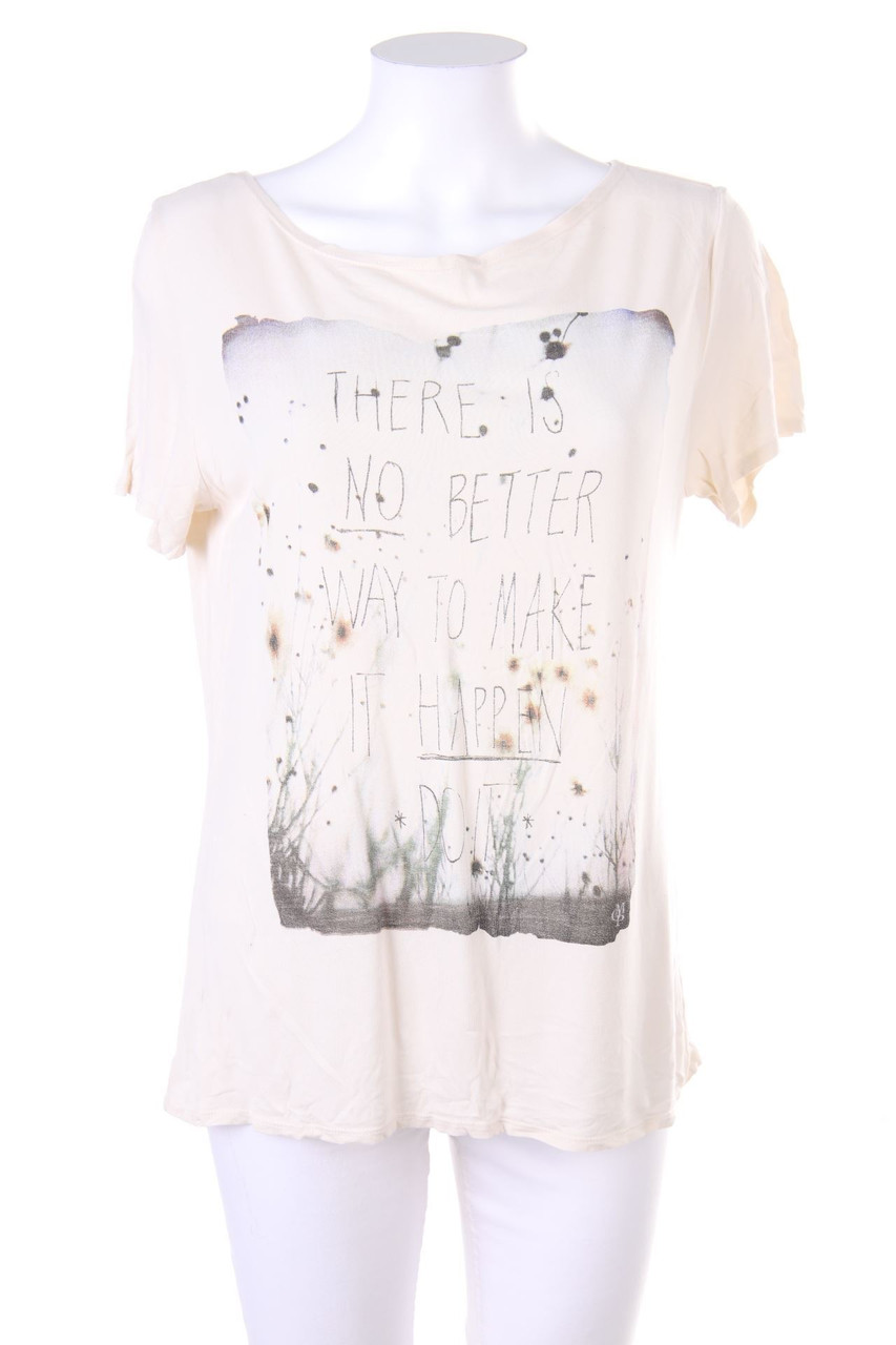 Marc O´Polo - Shortsleeve-Shirt with Statement Print - L