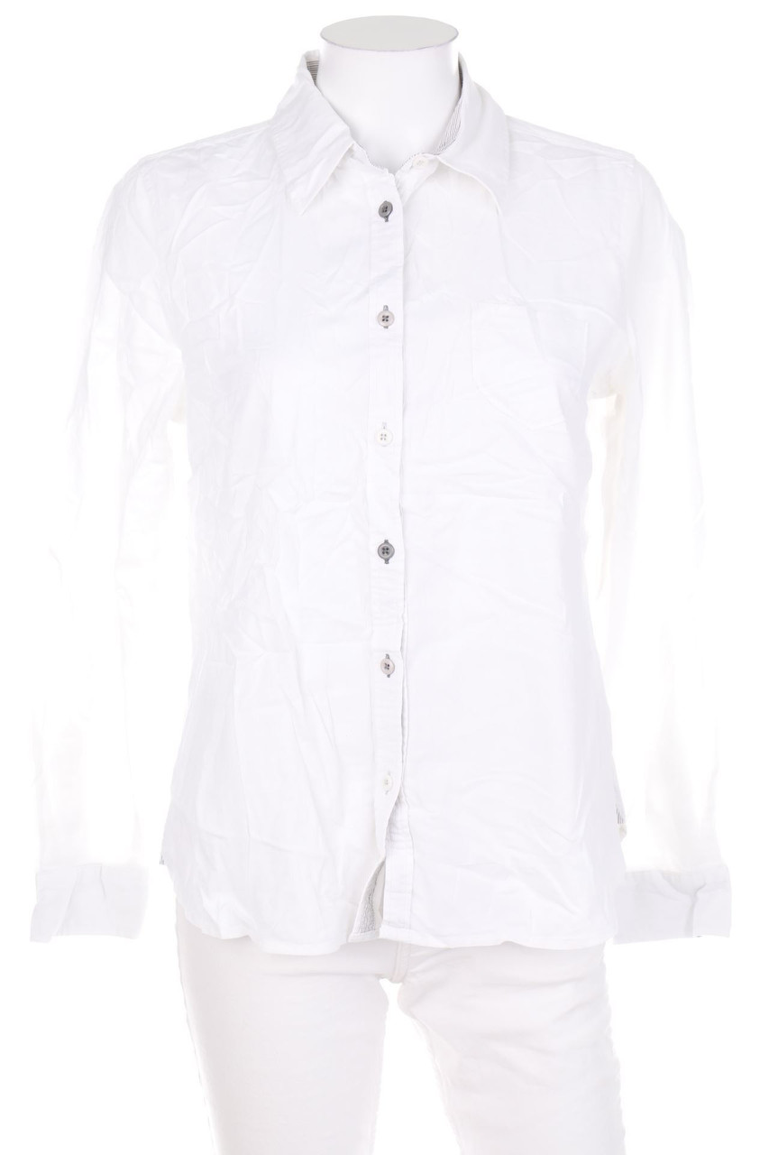 No Label - Shirt Blouse with Decorative Buttons - M