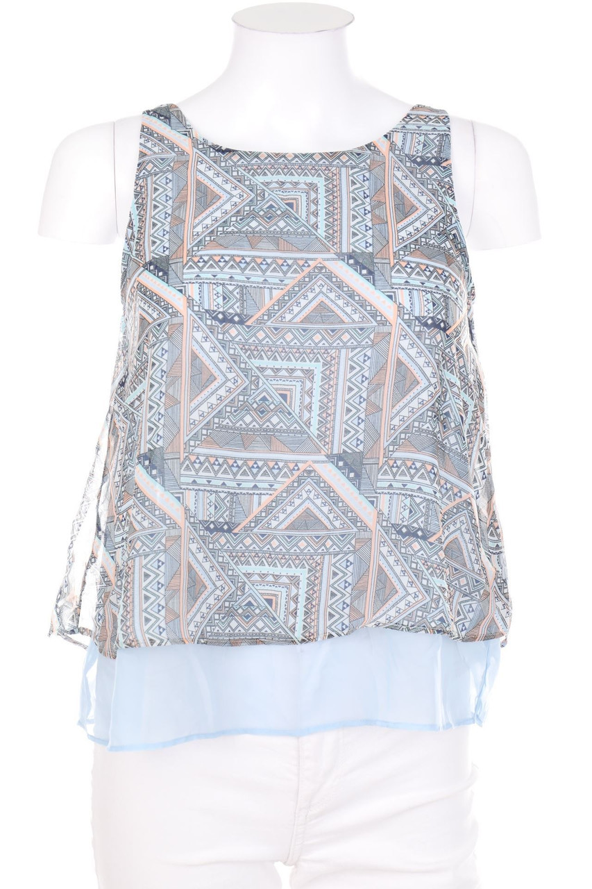 DeFacto - Blouse Top, Layer Look with Pattern - XXS