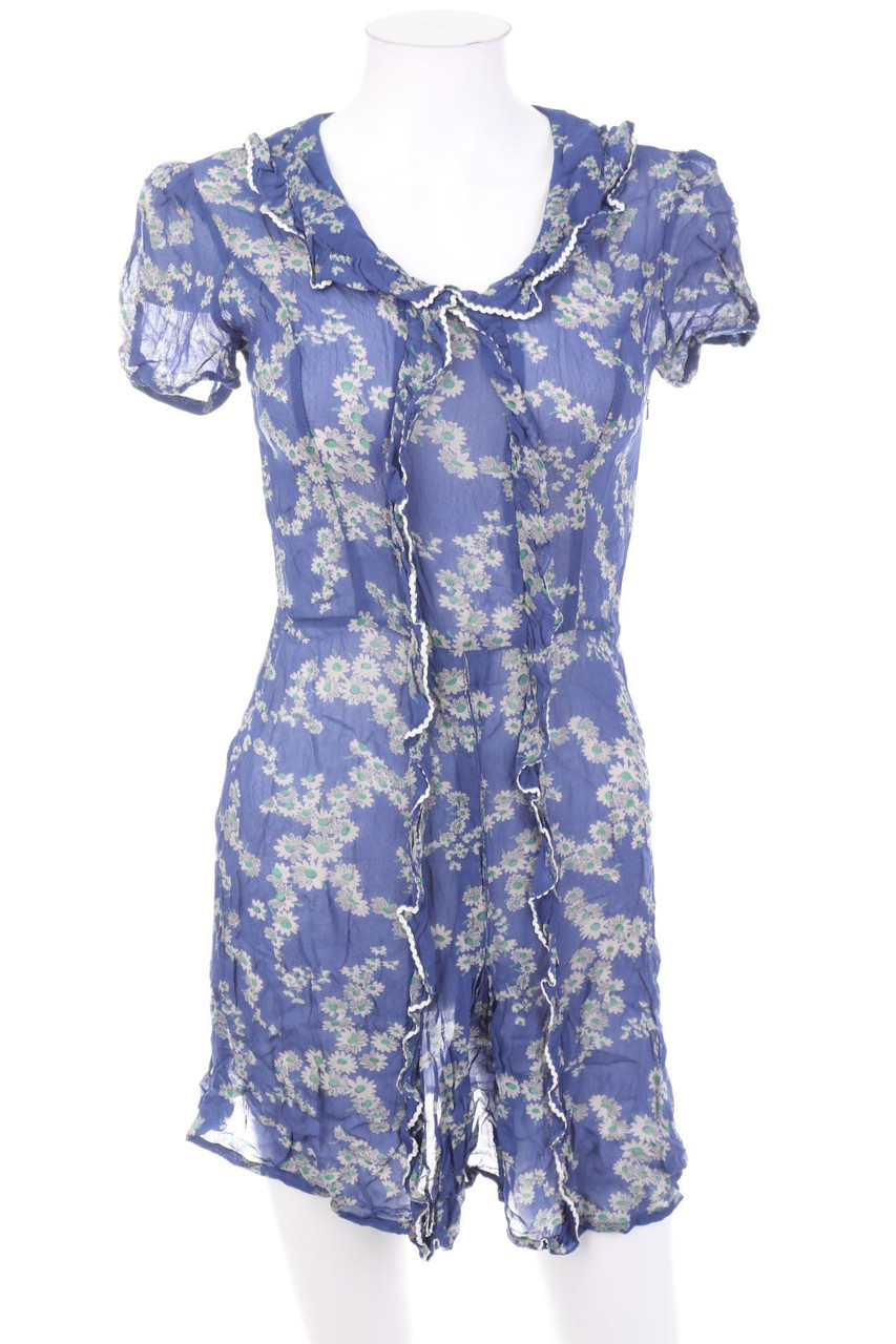 TOPSHOP kate moss - Dress with Volants - D 34