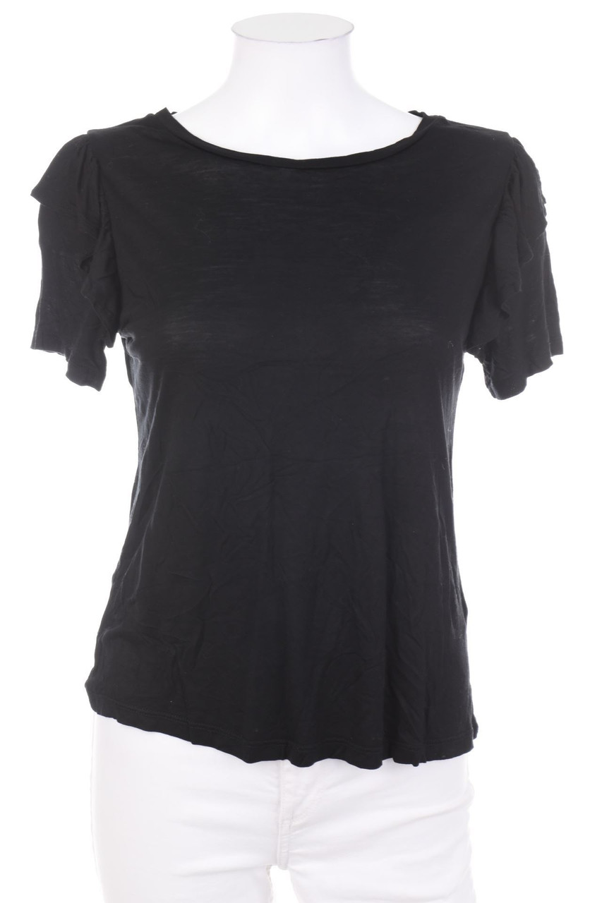 H&M - Kurzarm-Shirt mit Volants - S