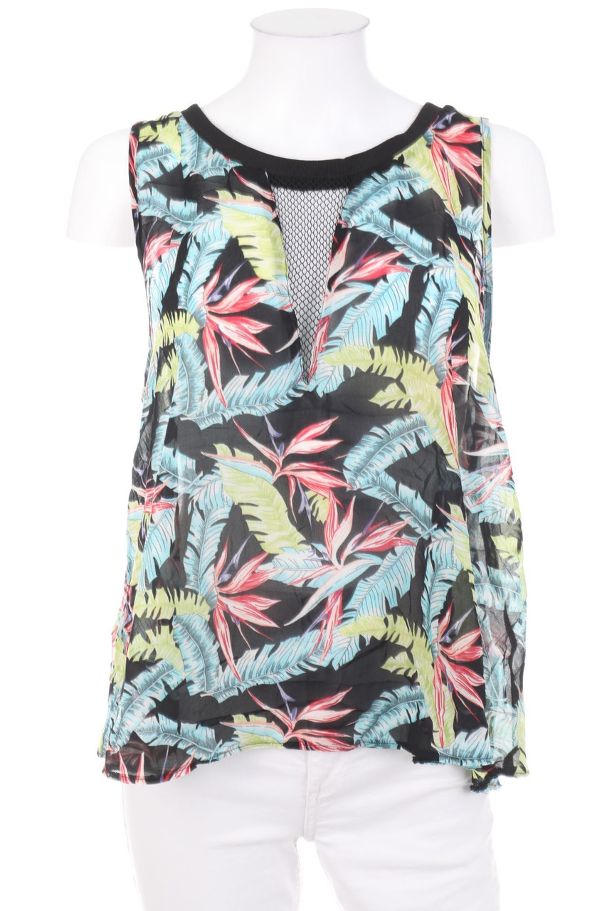 TALLY WEiJL - Blouse Top with Mesh Insert - L