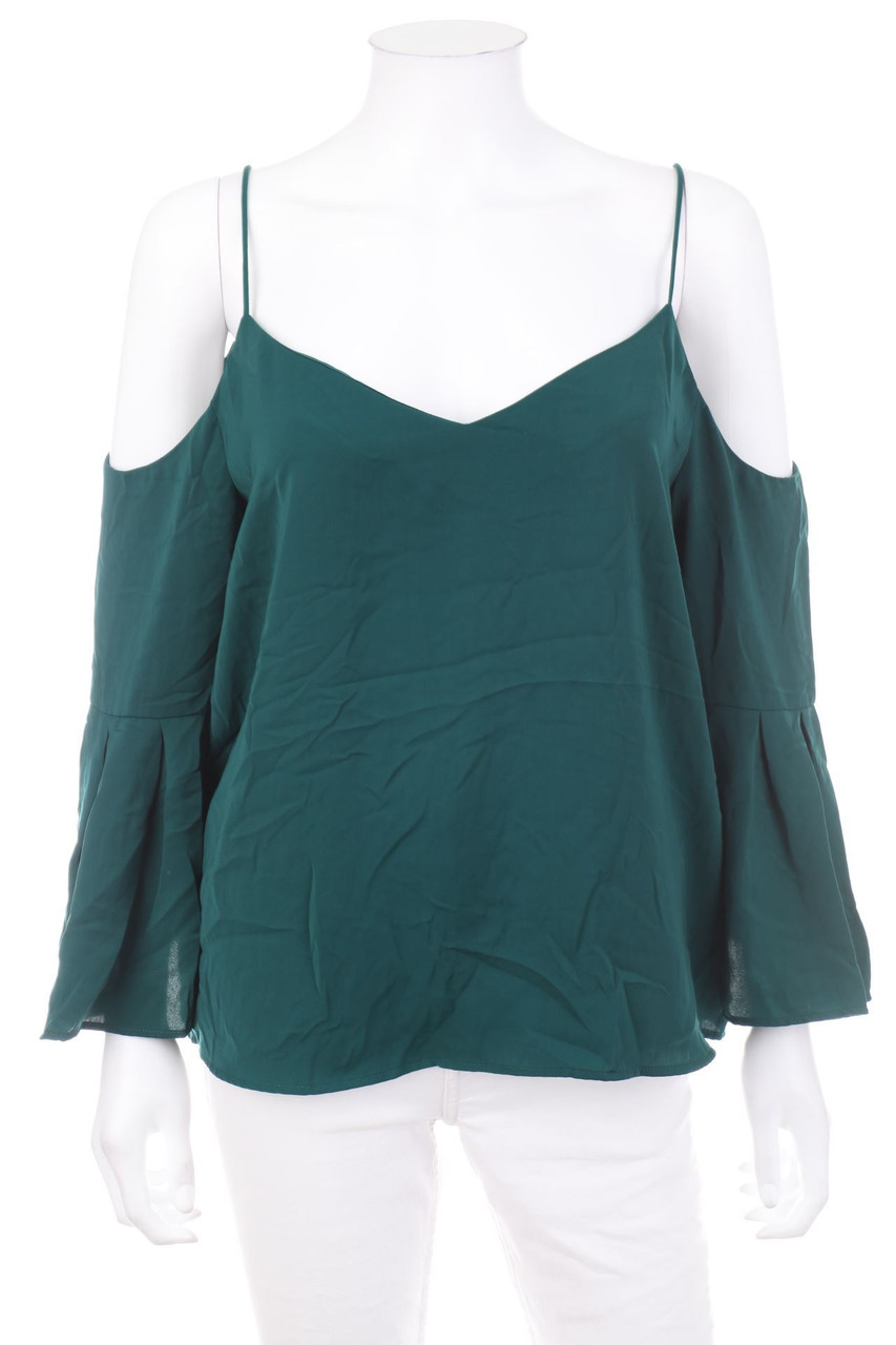 H&M - Cold-Shoulder-Bluse mit Trompetenärmeln - D 40