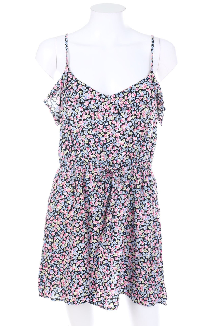H&M - Minikleid mit Blumen-Print - M