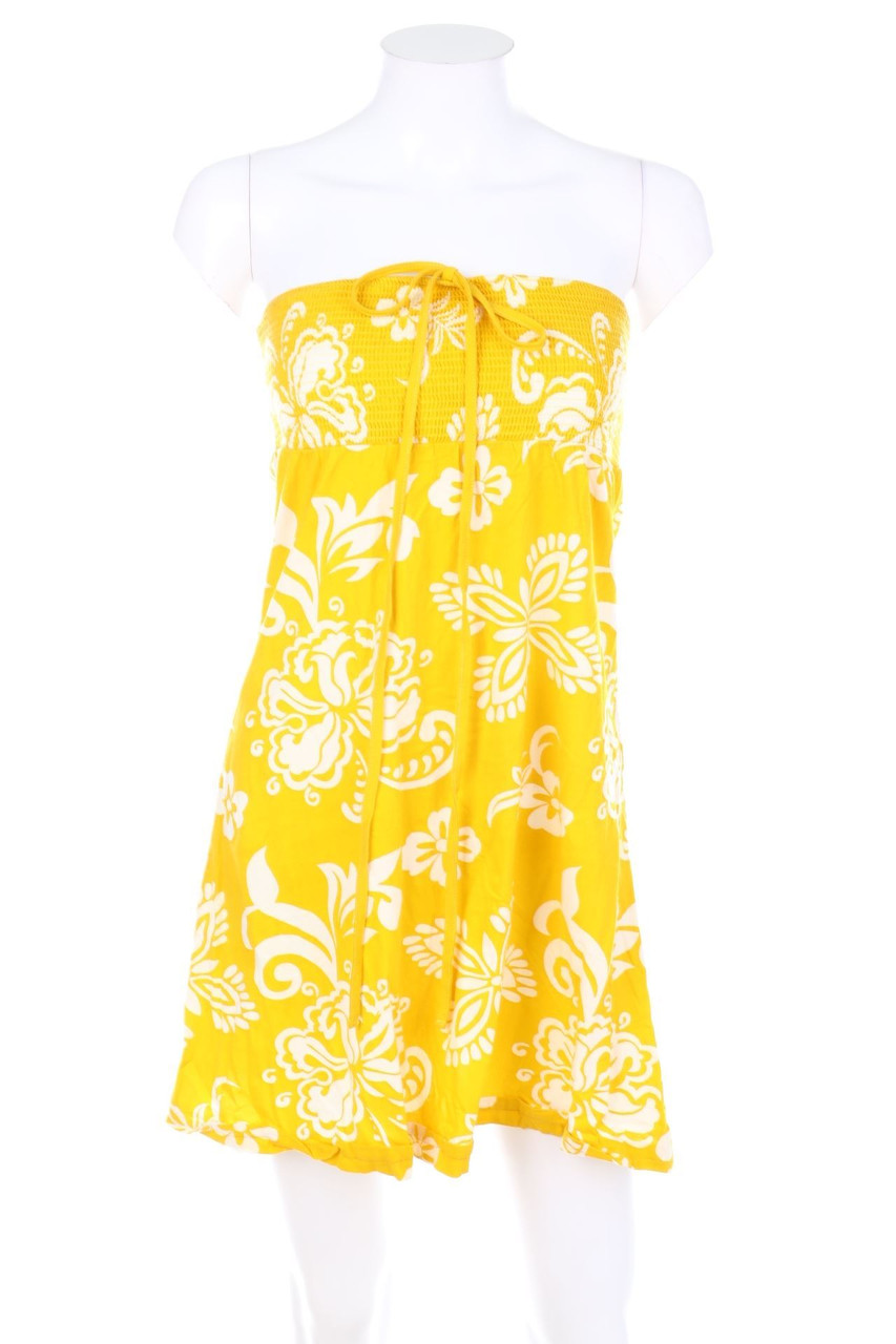 H&M LOGG - Neckholder-Kleid mit Blumen-Print - S