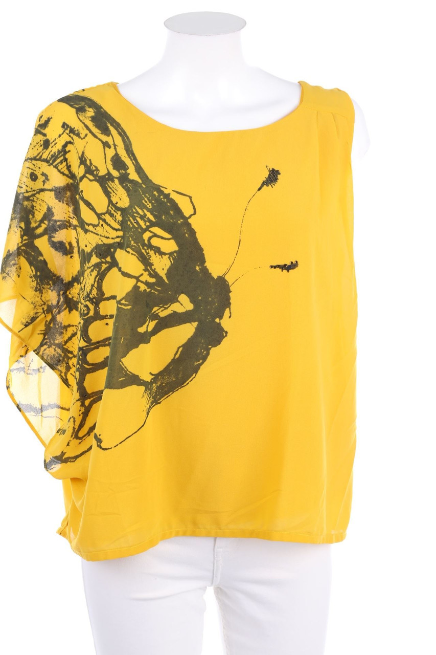 sweewë PARIS - Print-Blouse with Asymmetrical Cut - M