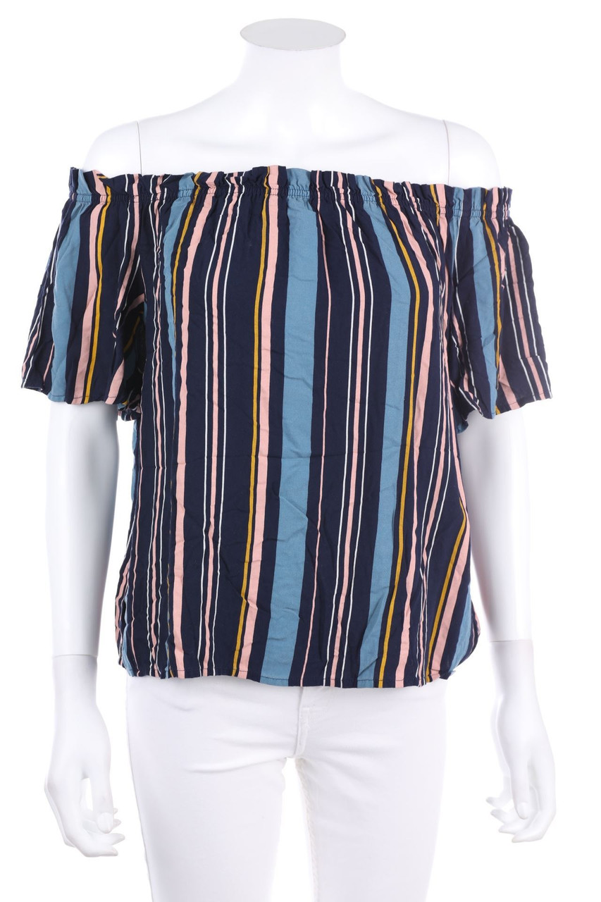 CLOCKHOUSE by C&A - Carmen-Bluse mit Streifen - D 40