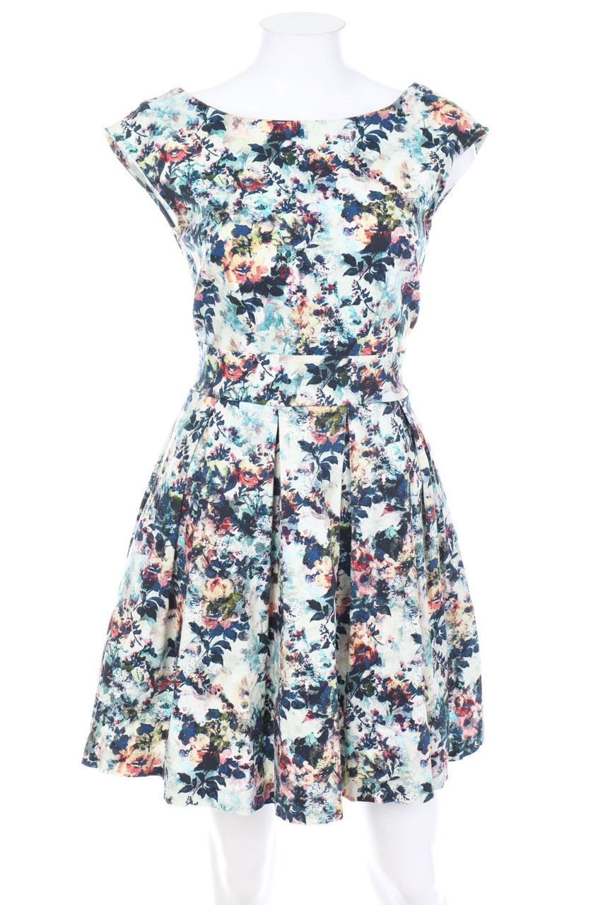 Closet - A-line-dress with floral print - D 38