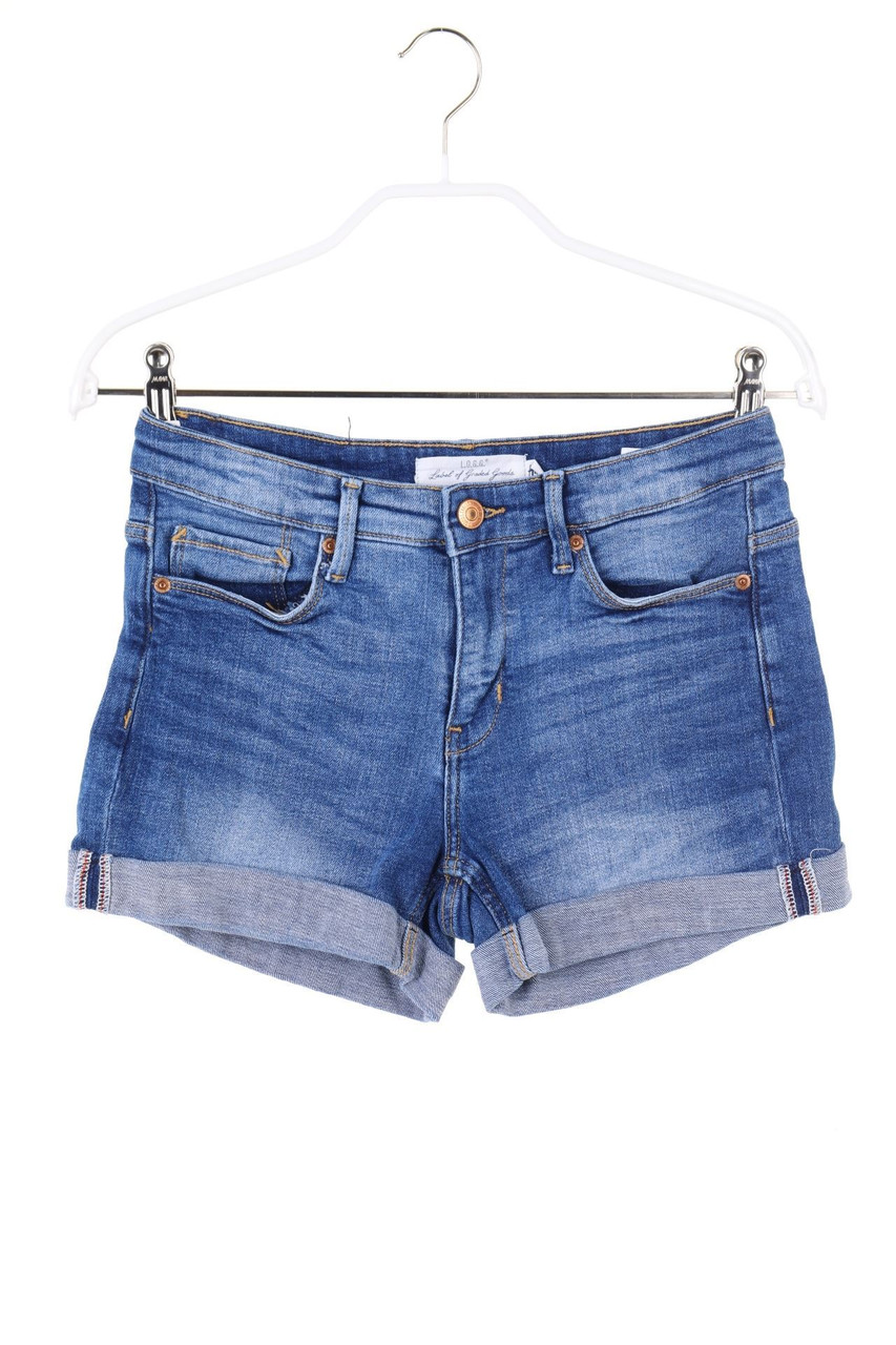 H&M - Used Look Jeans-Shorts - W25