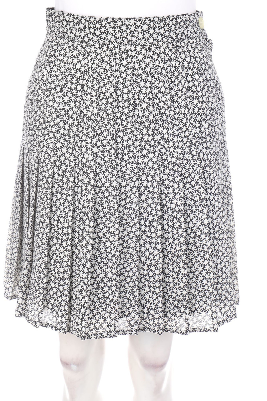 No Label - Pleated Mini-Skirt with floral print - D 36