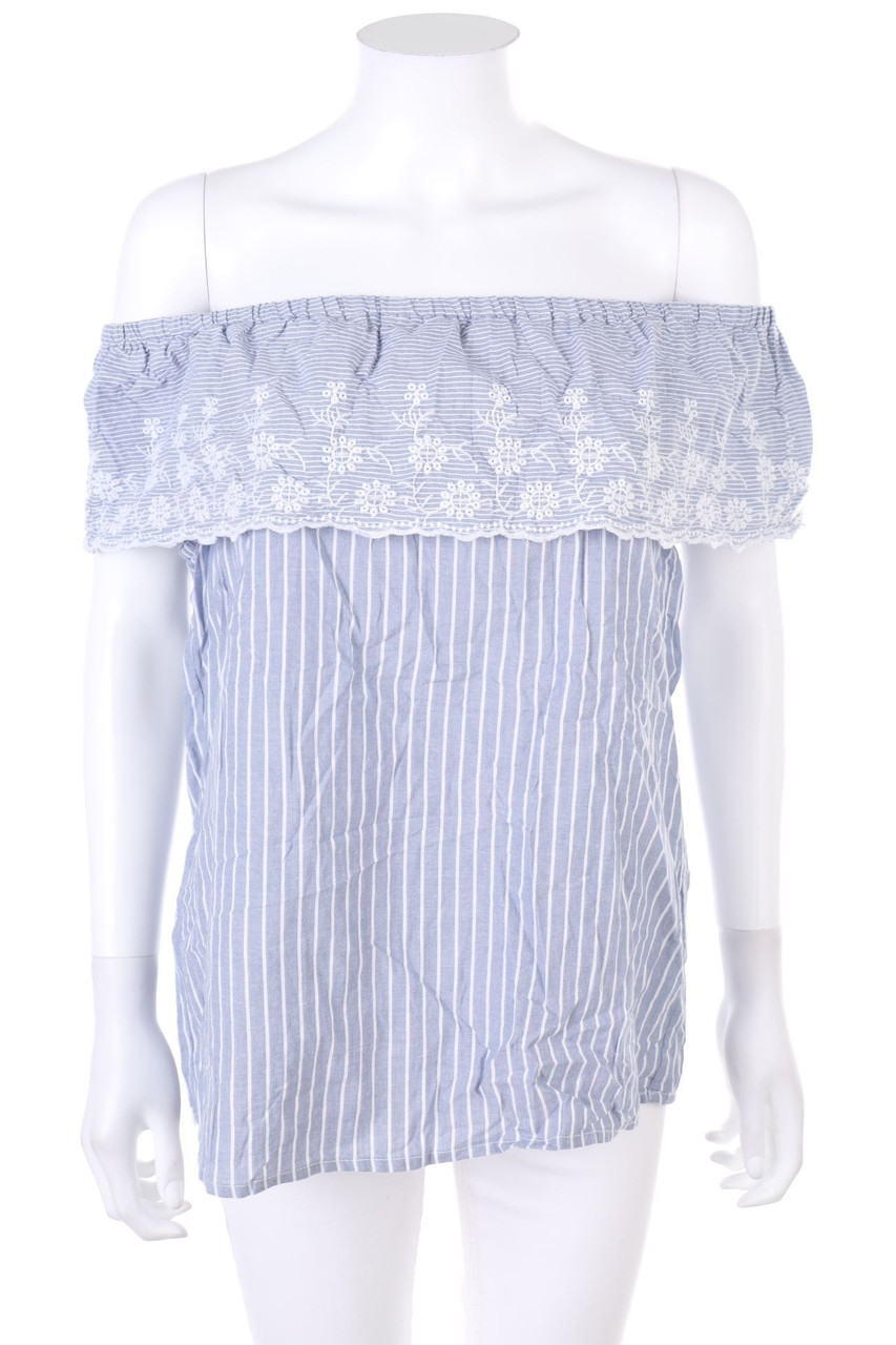 No Label - Off-the-shoulder blouse with Stripes - M