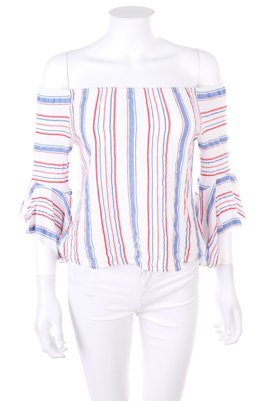 ANOUK - Off-the-shoulder blouse with Stripes - M