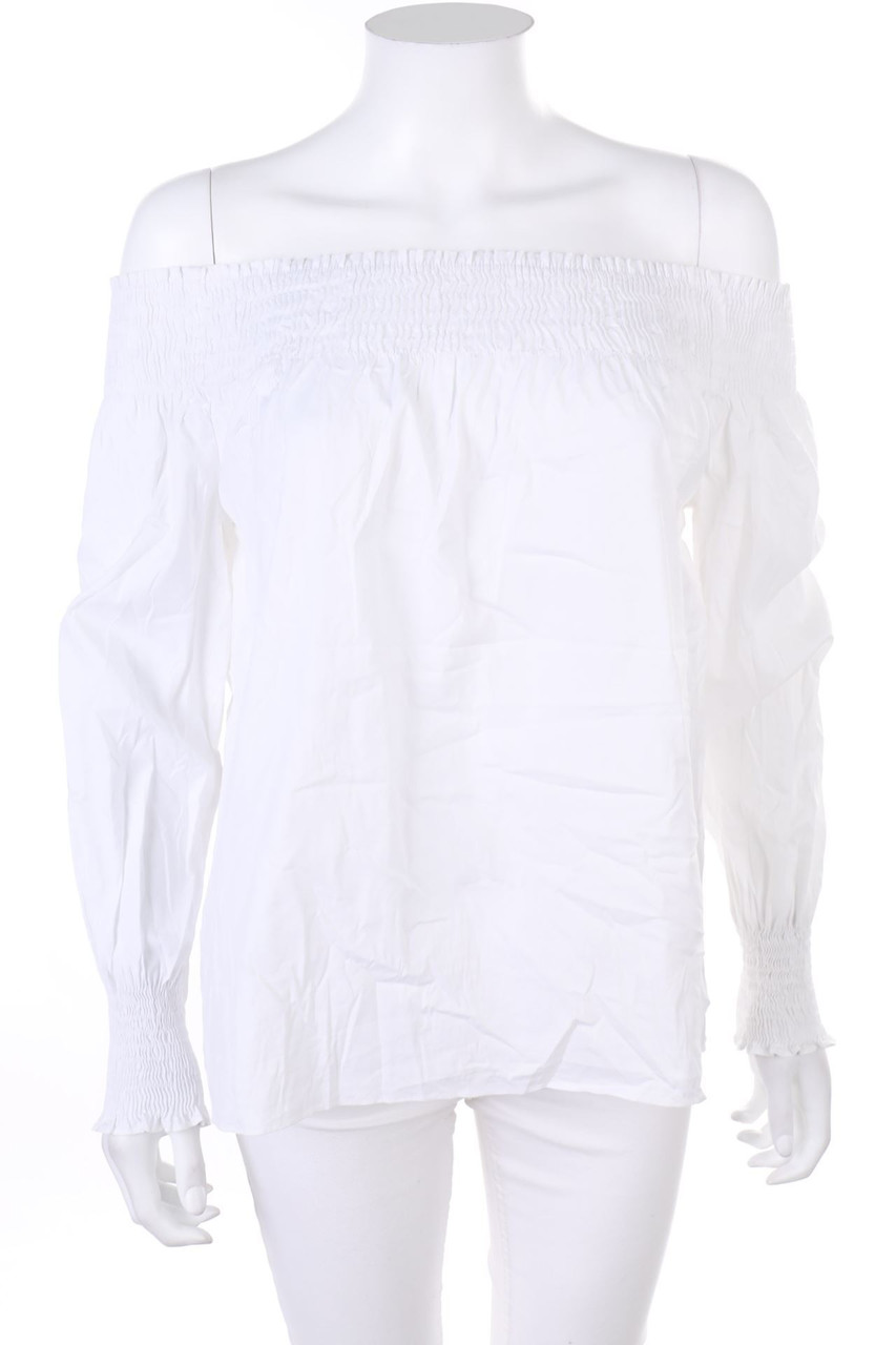 ZARA - Carmen-Bluse mit Smok-Details - XS