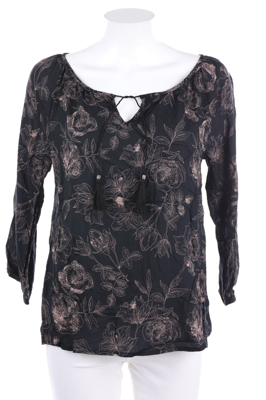 No Label - Tunic Blouse with Tassels - M