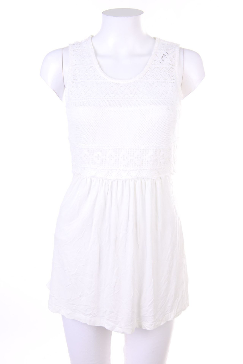 No Label - Top with Crochet Knit Details - D 38