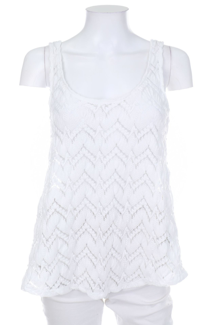 TALLY WEiJL - Blouse Top, Crochet Knit - L