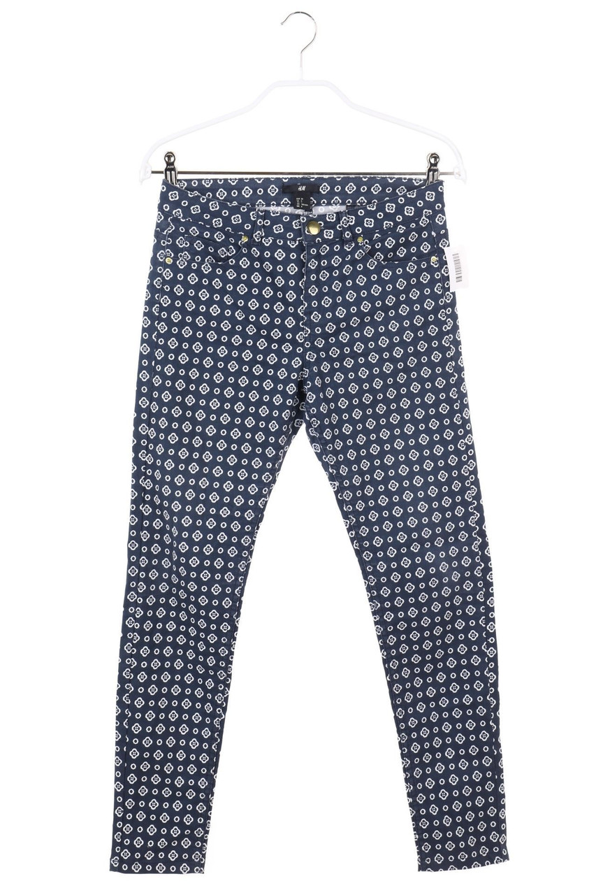 H&M - Skinny-Hose mit Print - D 36
