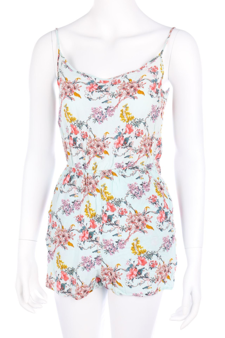 H&M DIVIDED - Print-Playsuit mit Schnürung - D 36