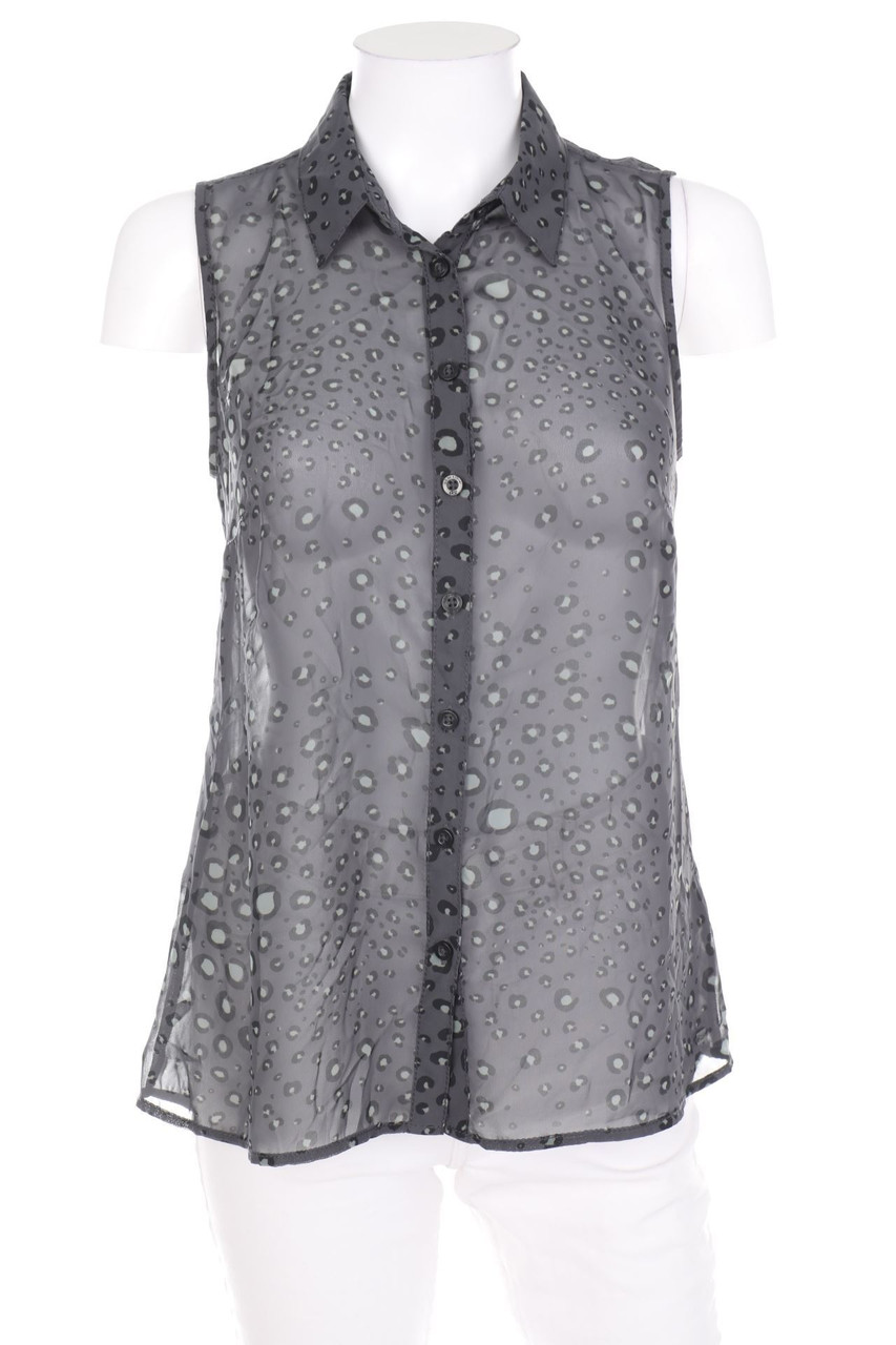 QS by s.Oliver - Blouse Top with Leo Print - D 34