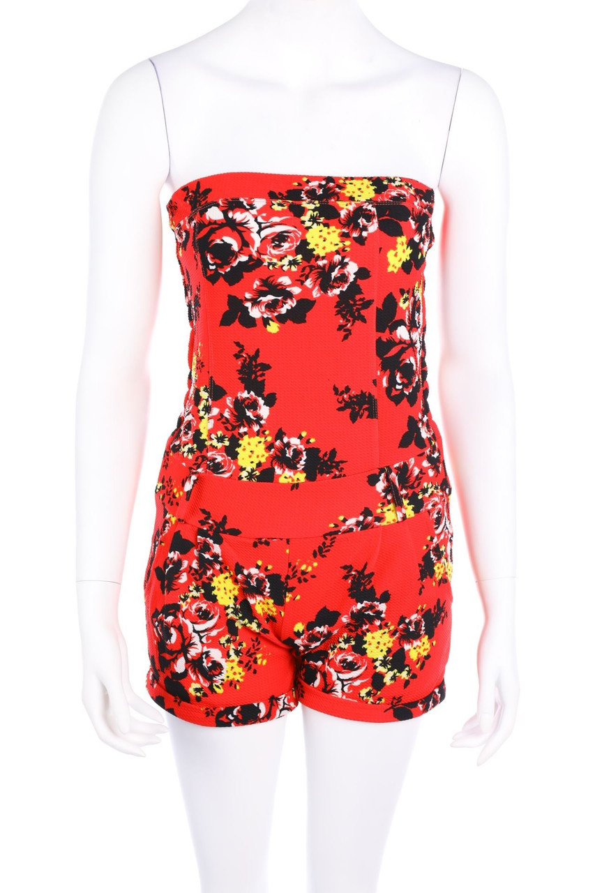 VERT de RAGE - Playsuit mit Blumen-Print - M