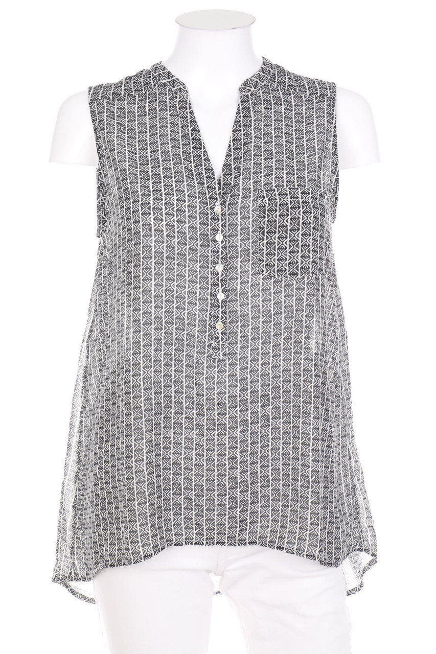 H&M - Vokuhila-Blusentop mit Knöpfen - S