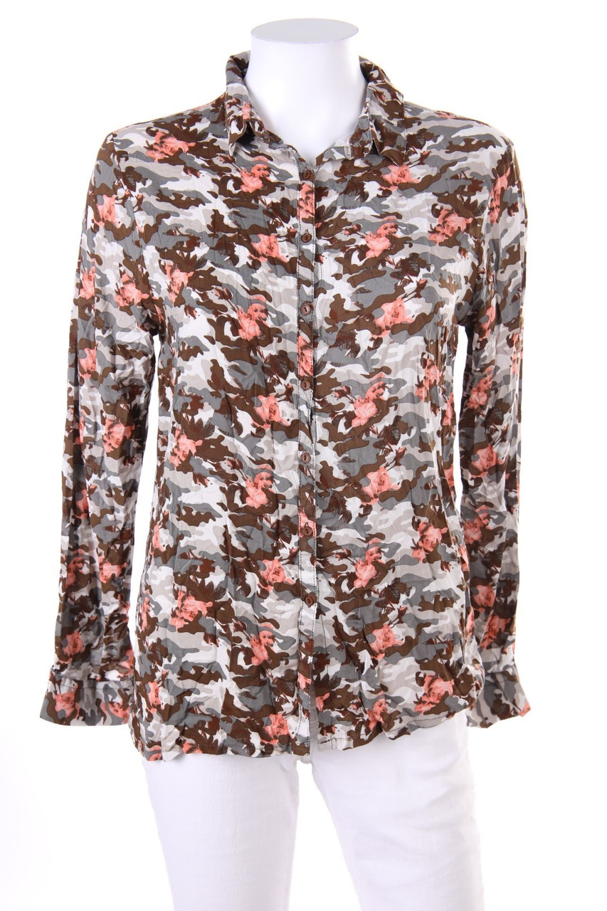 City life - Hemd-Bluse mit Camouflage-Print - S