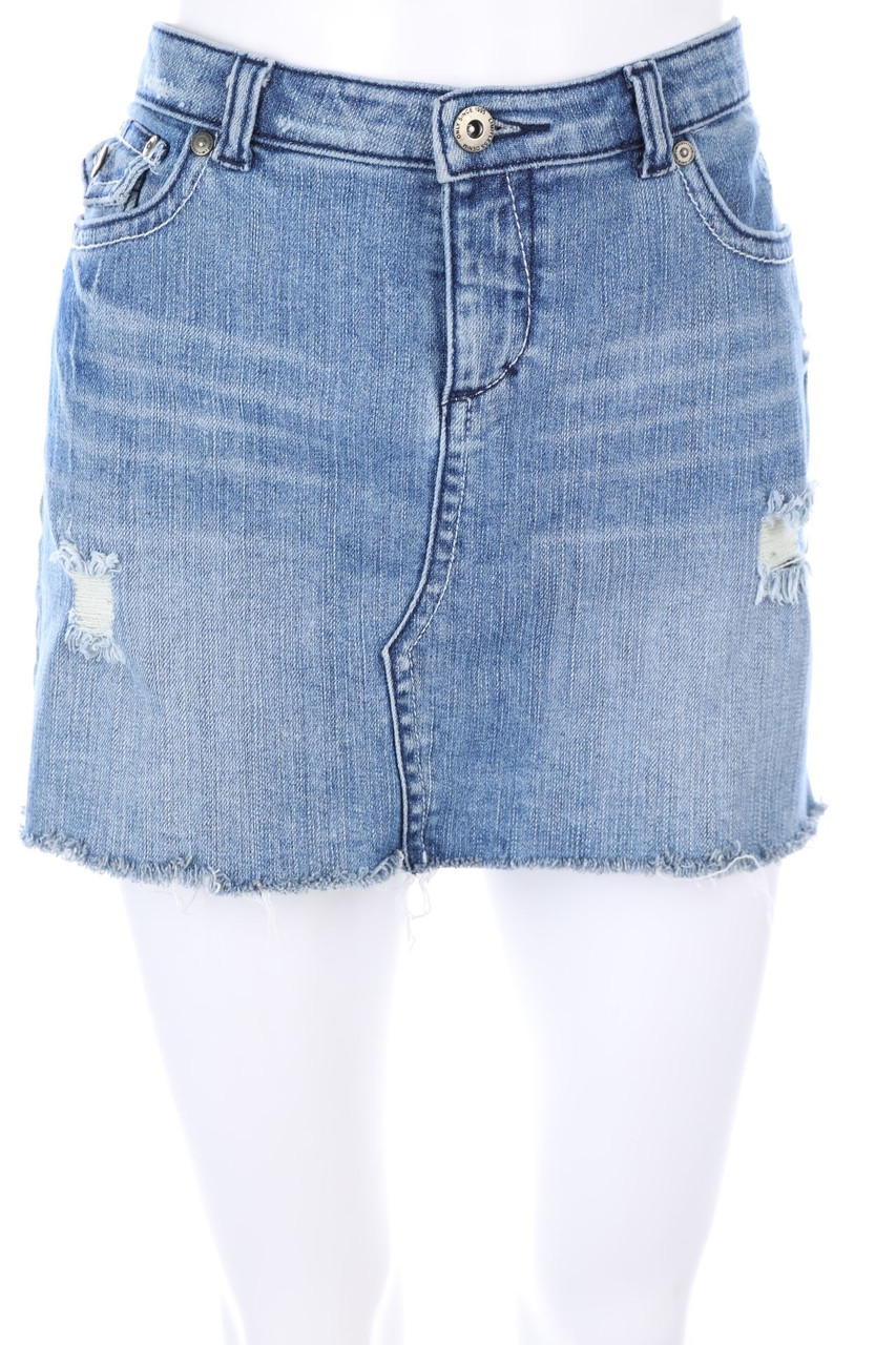ONLY - distressed Mini-Jeansrock - D 38