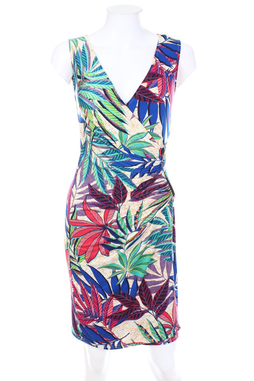 MORGAN - Stretch-Dress with Wrap-Effect - D 34