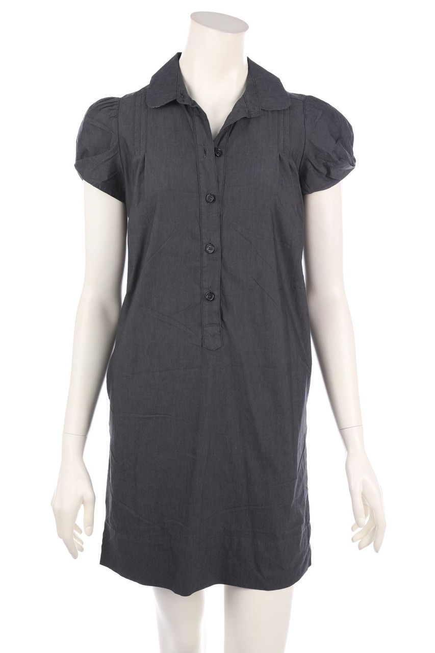 CINQUE - Minikleid in Denim-Optik mit Puffärmeln - D 34