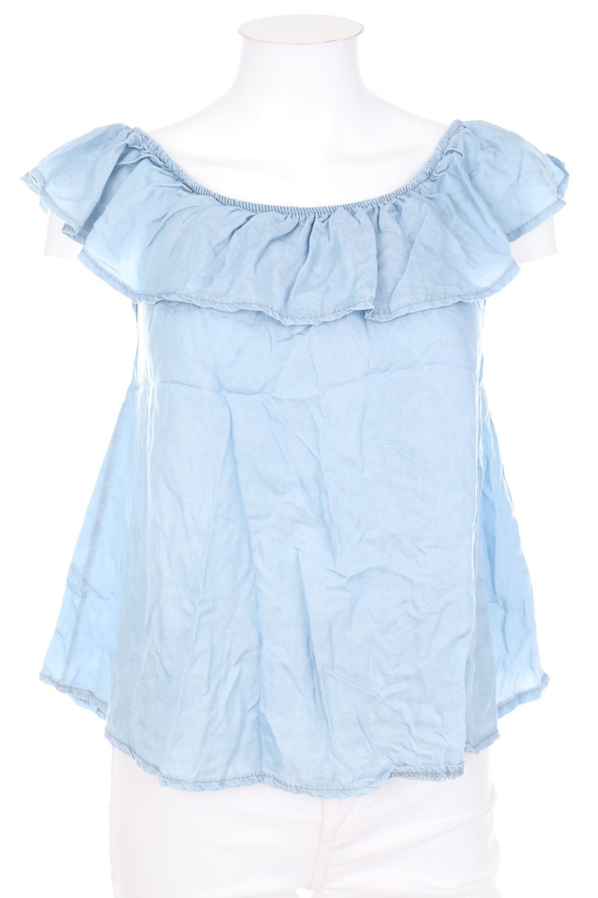 No Label - Off-the-shoulder blouse, Denim Look - S