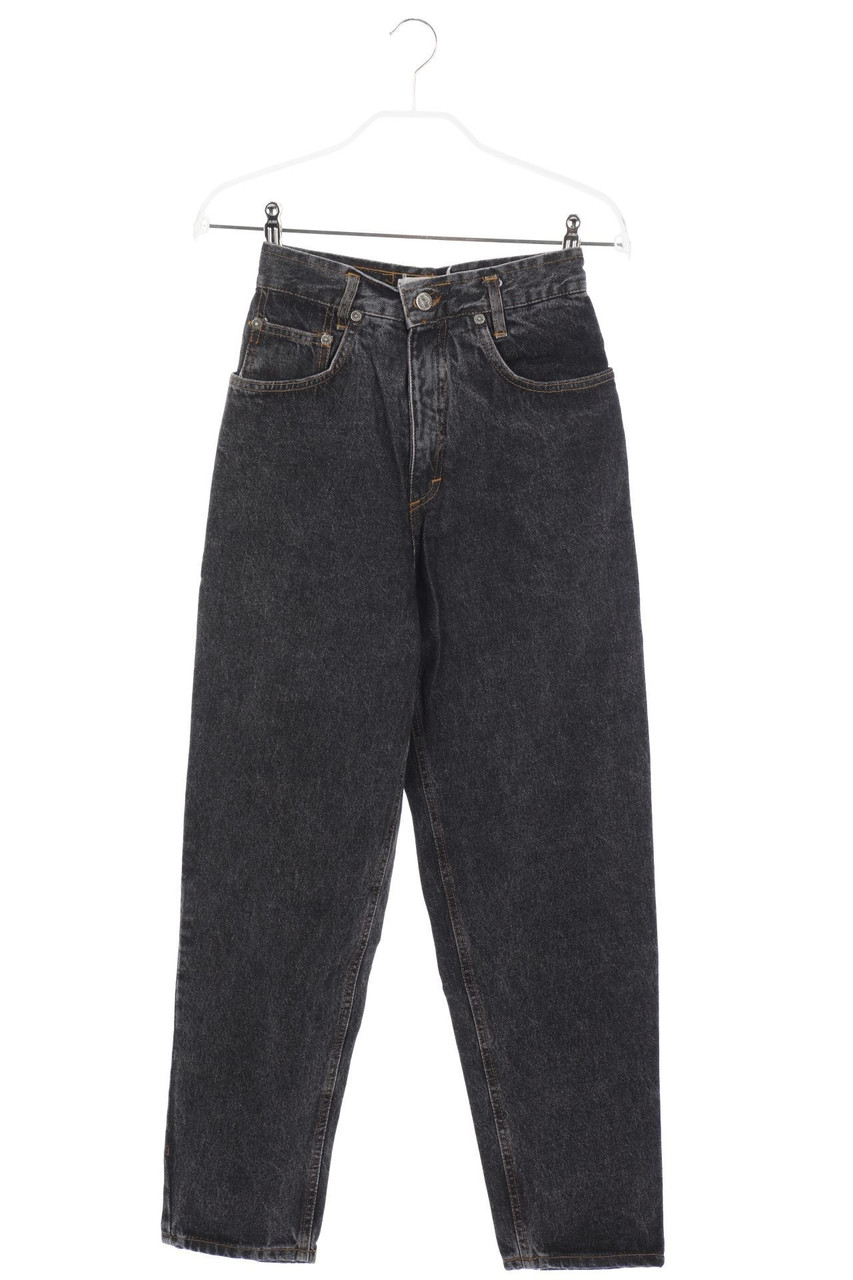 OBSERVER - Mom-Jeans mit Logo-Stickerei - W26