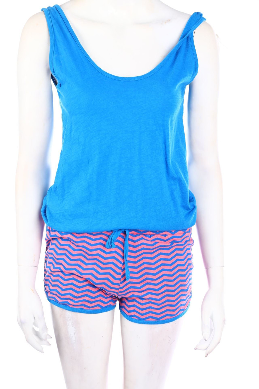 ROXY - Baumwoll-Playsuit mit Tunnelzug - M