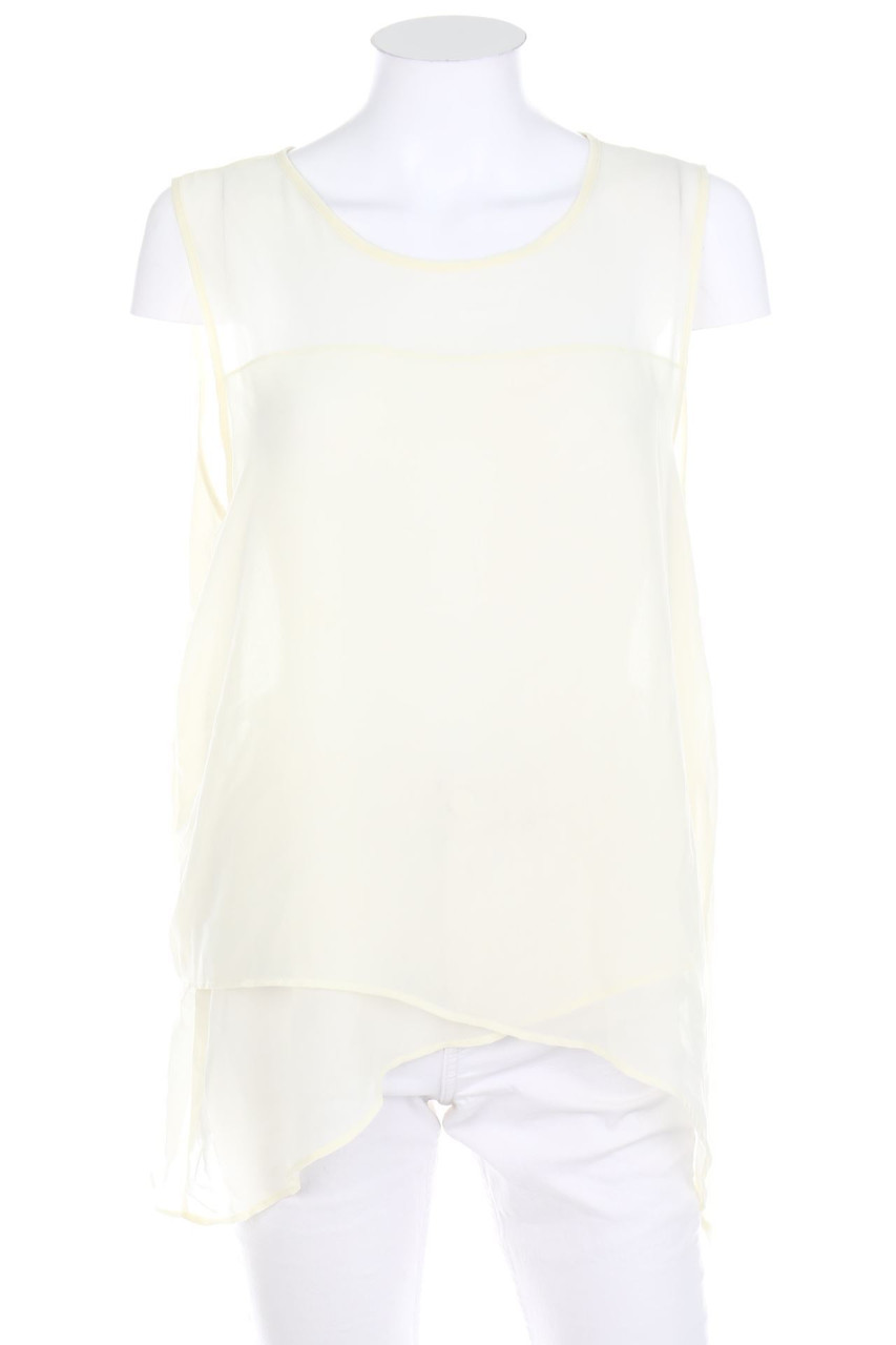 H&M - Vokuhila-Top mit asymmetrischem Schnitt - L