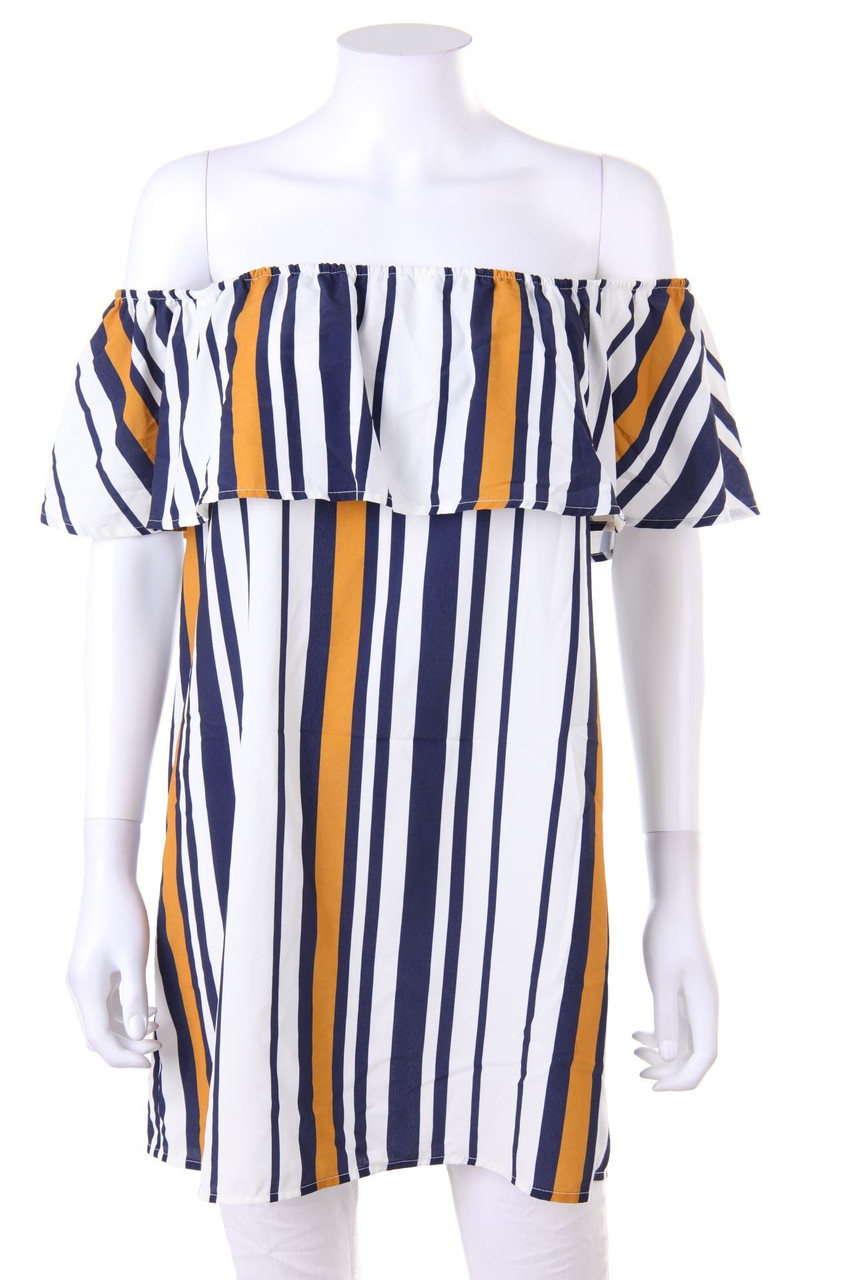 FOREVER 21 - Carmen-Bluse mit Volants - S