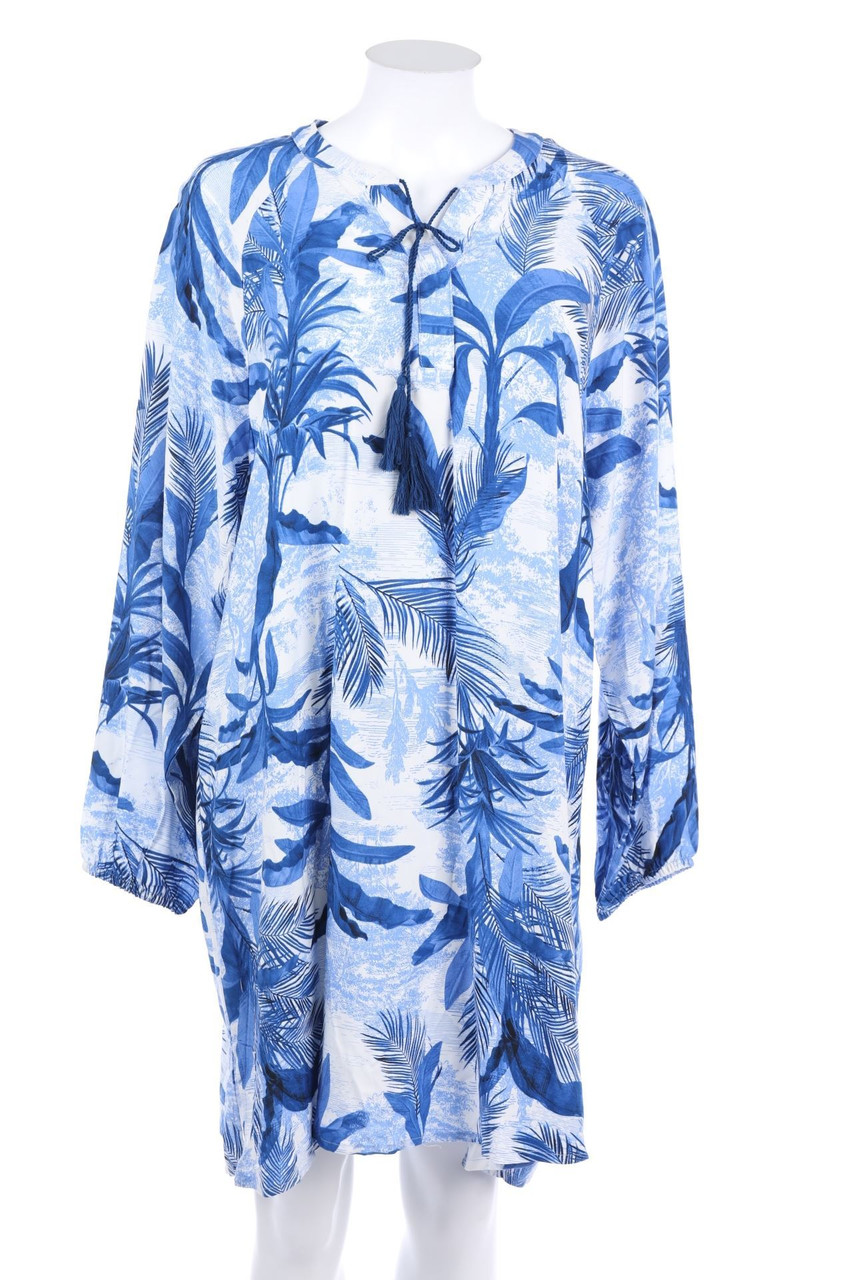 LC WAIKIKI - Tunic Dress with Tropical Print with Tassels - D 46