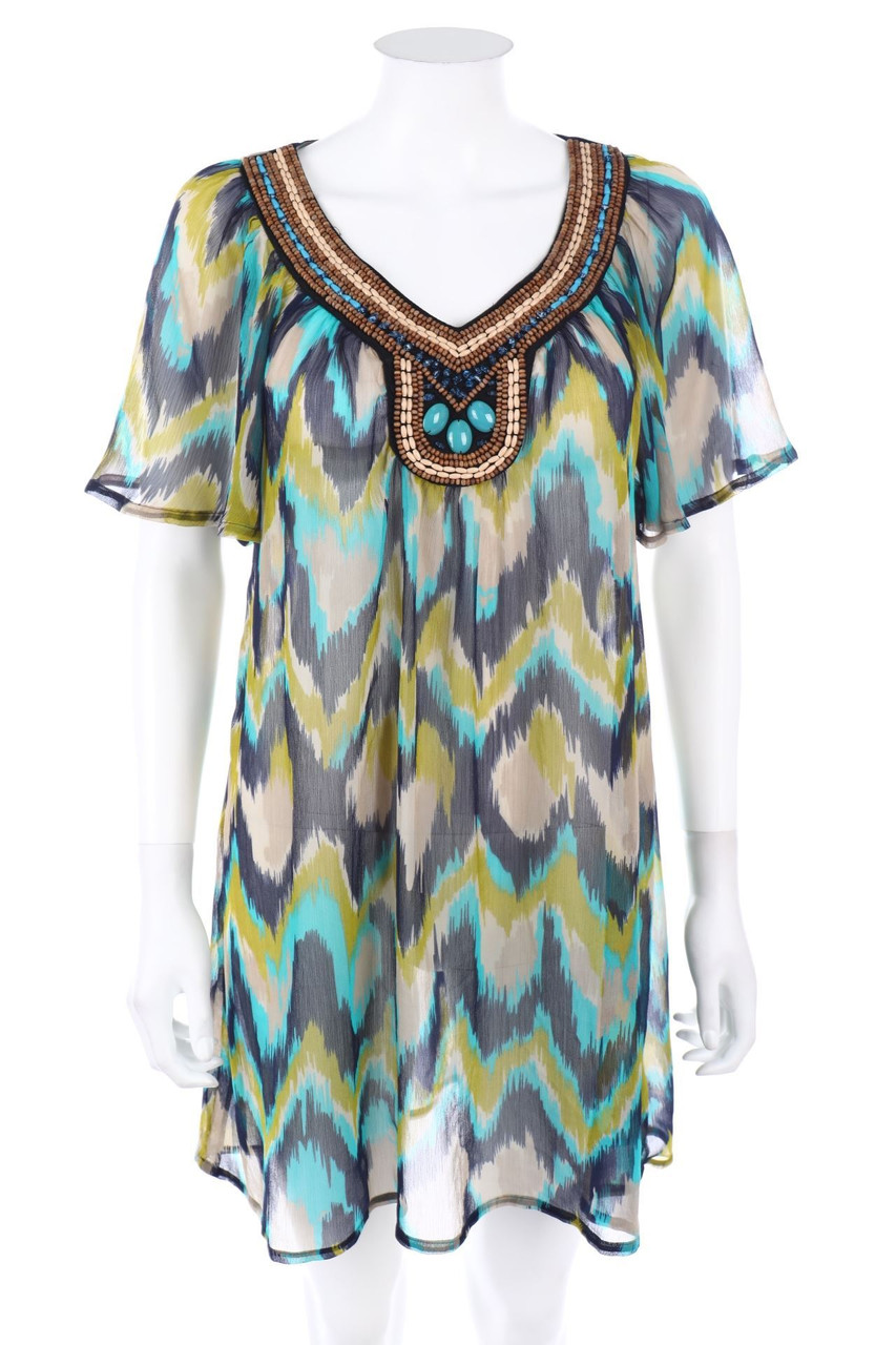 H&M - Minikleid mit Print - D 34