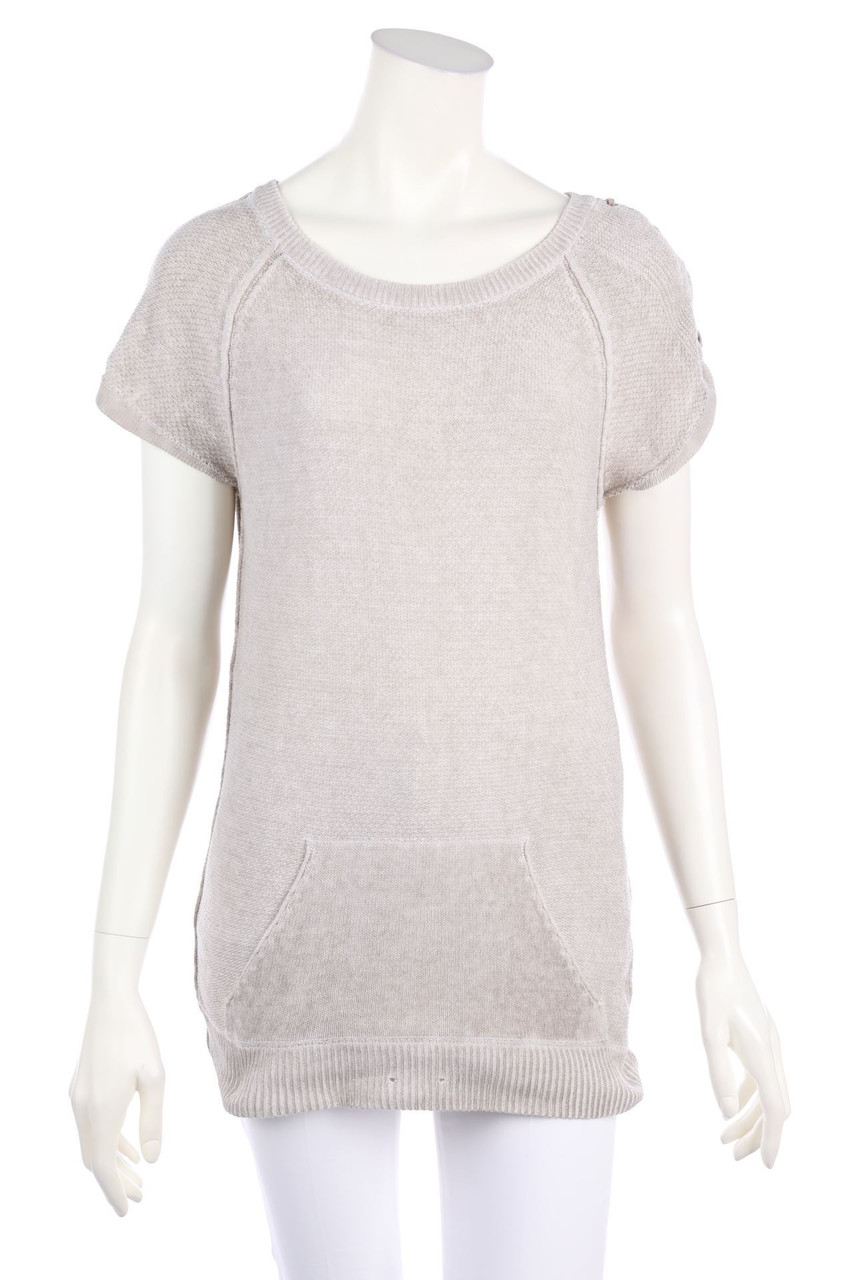 YAYA - Baumwoll-Pullover mit Schnürung - S