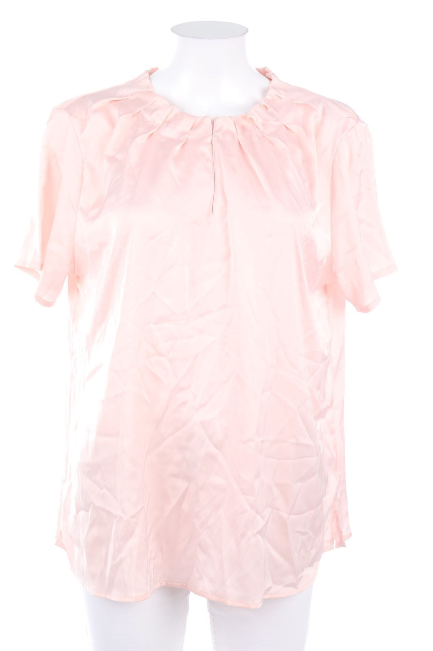 blue motion - Kurzarm-Bluse mit Keyhole - D 44-46