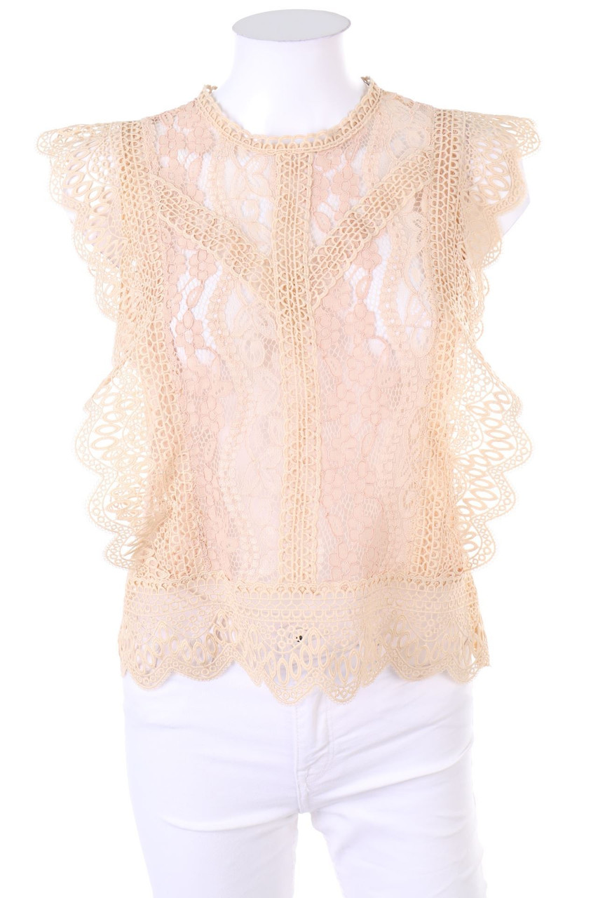 ZARA - Blusentop aus Spitze - S