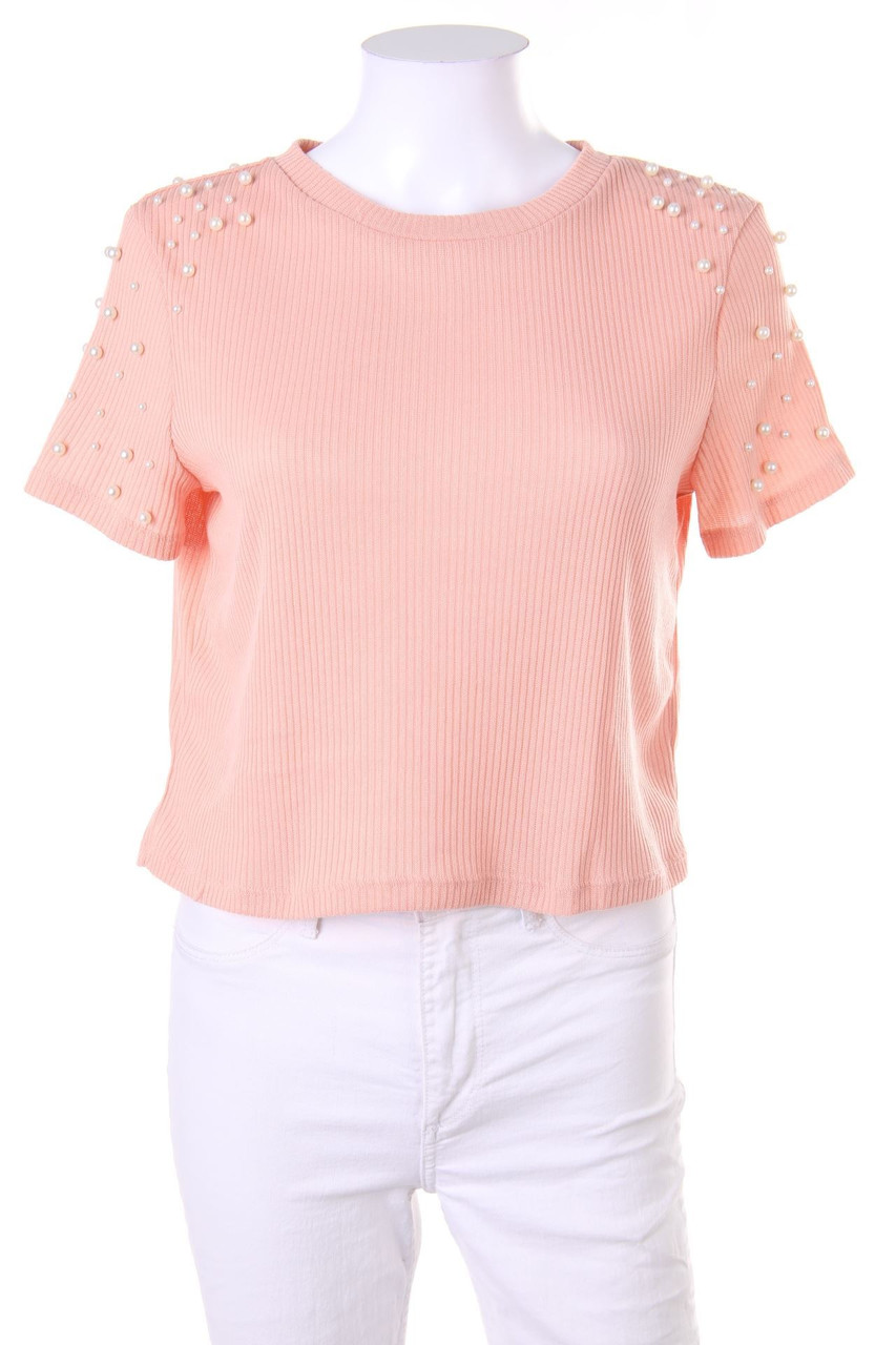 H&M - Strick-Pullover mit Perlen - M