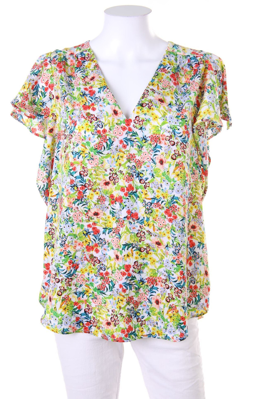 H&M - Bluse mit Blumen-Print - D 38