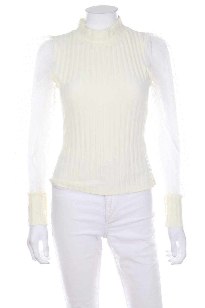 No Label - Longsleeve-Shirt with Puffy Sleeves - XS