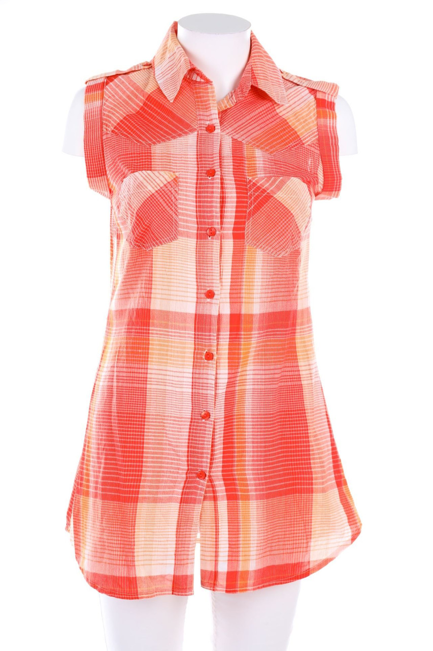 Chicorée - Blouse Top, Checked - S