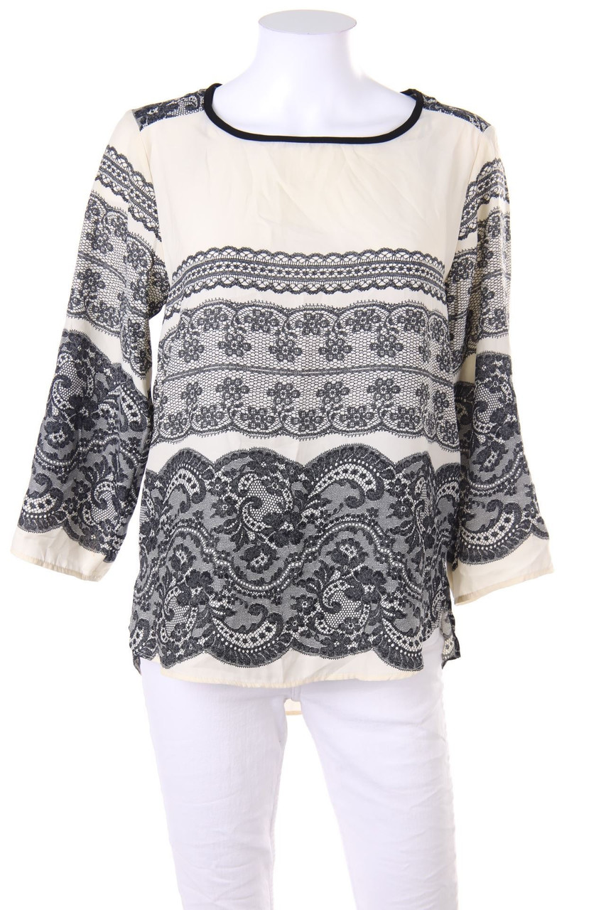 ZARA - Print-Bluse mit 3/4-Ärmel - S