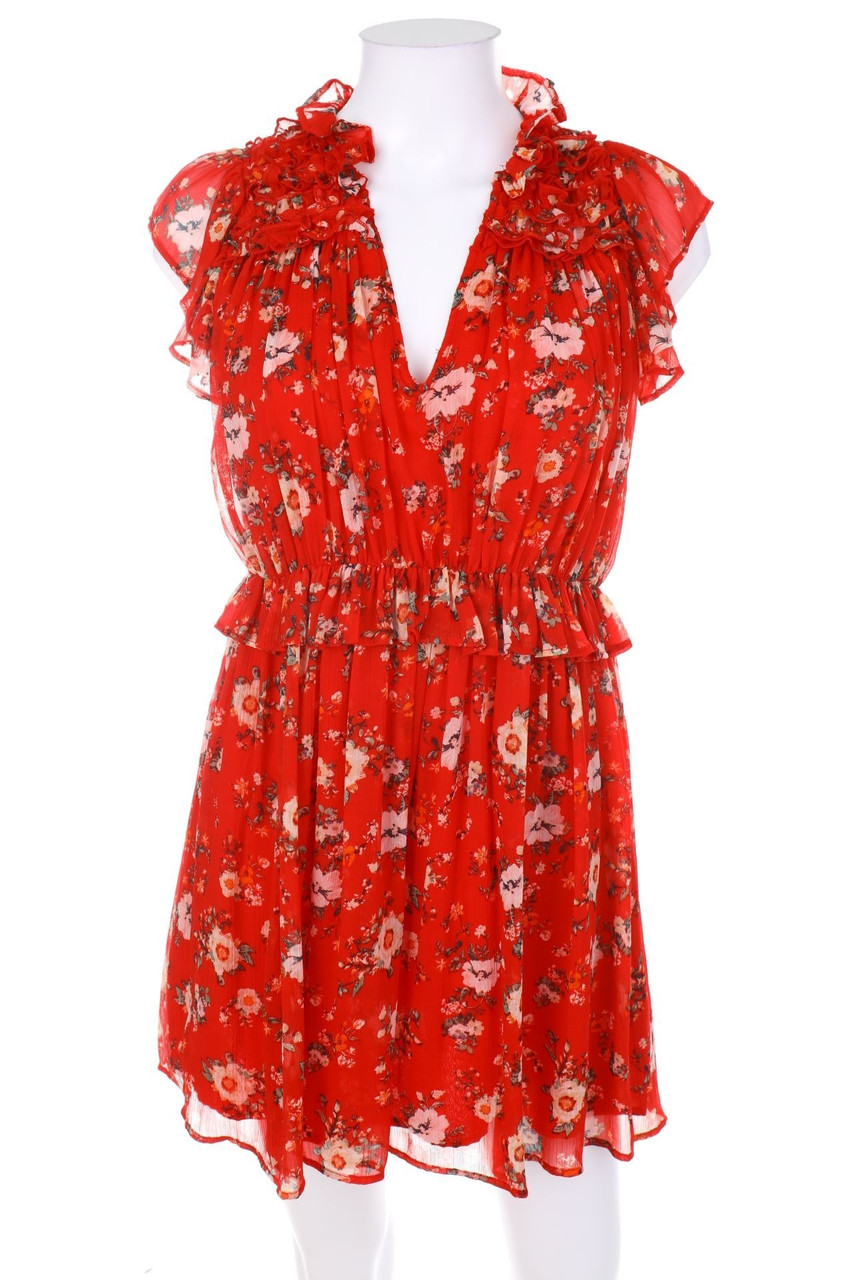 ZARA - Print-Mini Dress with Flower Print - XS